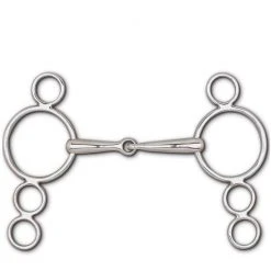 Toklat Originals Snaffle 4-Ring Continental Gag Horse Bits