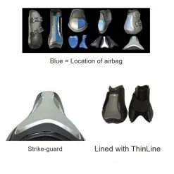 ThinLine Flexible Filly Lightweight Breathable Air Shock Fetlock Horse Boots