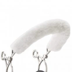 English Riding Supply Centaur Synthetic Fleece Hook And Loop Hackamore Noseband Cover Horse Bits