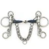 English Riding Supply Horse Bits Centaur Blue Steel Jointed Tom Thumb Pelham Bit