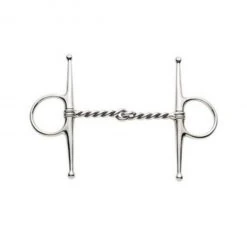 Weatherbeeta Korsteel Stainless Steel Twisted Wire Full Cheek Snaffle Bit