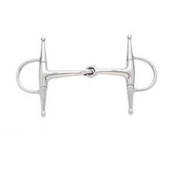 Weatherbeeta Korsteel Stainless Steel Jointed Short Full Cheek Snaffle Bit