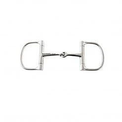 Weatherbeeta Korsteel Stainless Steel Barrel Dee Ring Snaffle Bit