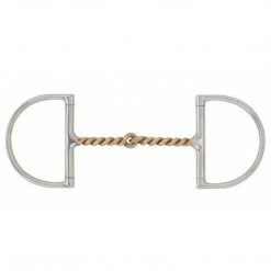 English Riding Supply Horse Bits Centaur Stainless Steel Curved Twisted Copper Wire Hunter Dee Bit