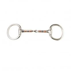 Weatherbeeta Korsteel Stainless Steel Copper And Steel Roller Mouth Eggbutt Snaffle Bit Horse Bits