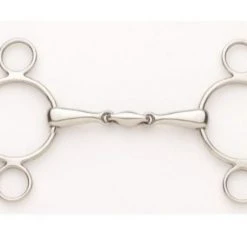 English Riding Supply Ovation Elite Solid Stainless Steel 2-Ring Gag Horse Bits