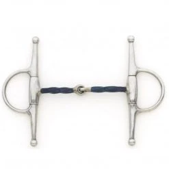 English Riding Supply Horse Bits Centaur Blue Steel Slow Twist Eggbutt Full Cheek Bit