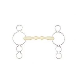 English Riding Supply Happy Mouth Pessoa 3 Ring Shaped Mullen Mouth Horse Bits