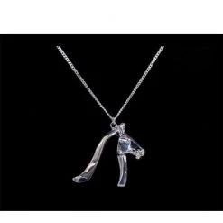 Designs By Loriece Loriece Equestrian Angled Horse Head Necklace Jewelry