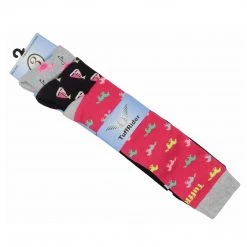 JPC Equestrian TuffRider Ladies Flamingo/Boat/Horse Knee Hi Socks