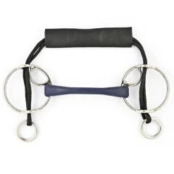 French Equestrian Horse Bits Jump'in Flexible Rubber Gag Combination Bit