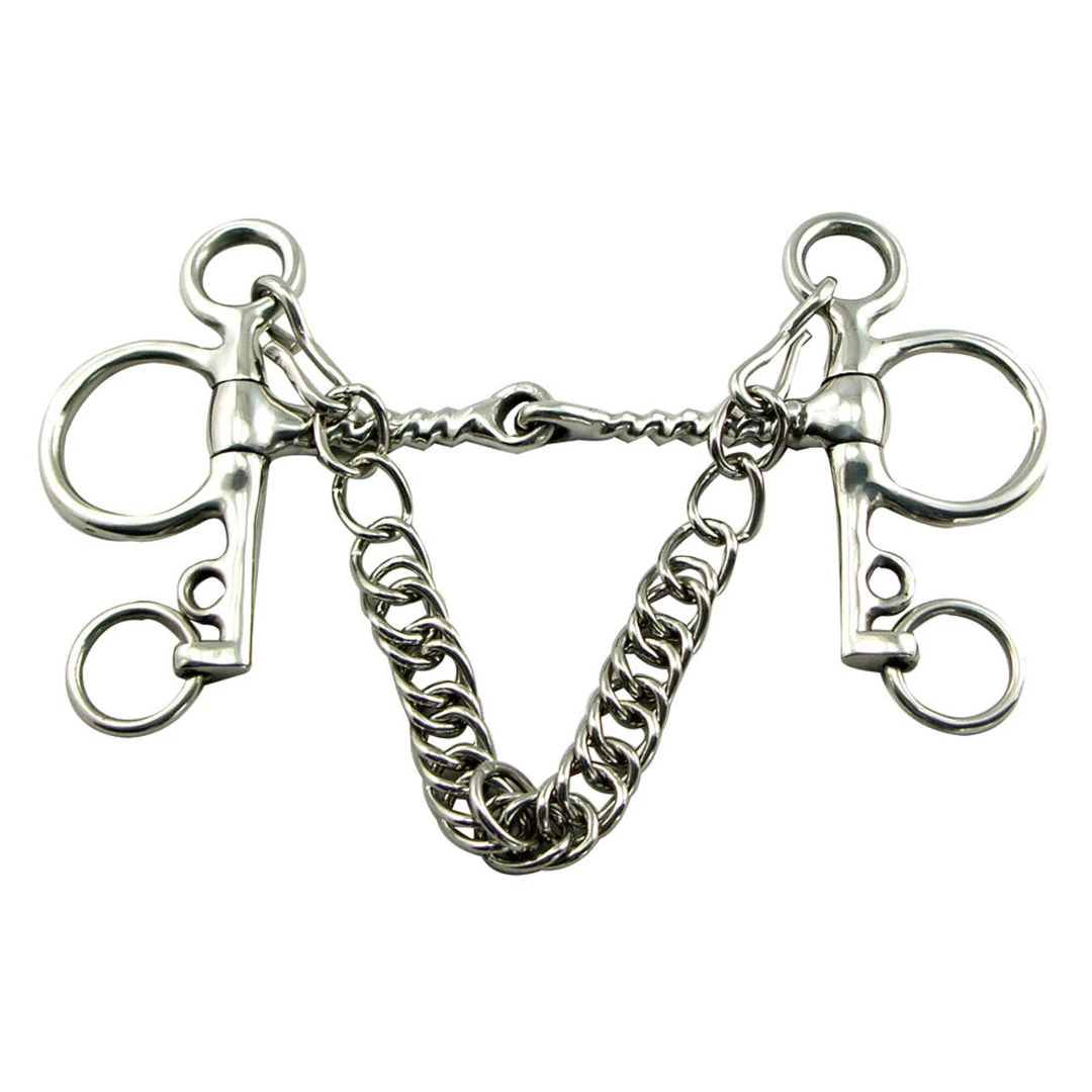 Deals 😍 Intrepid Coronet Jointed Corkscrew Pelham Bit Horse Bits 😍 3 Intrepid Coronet Jointed Corkscrew Pelham Bit Horse Bits