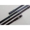 Black Oak By KL Select Pebble Grip Reins With Stops