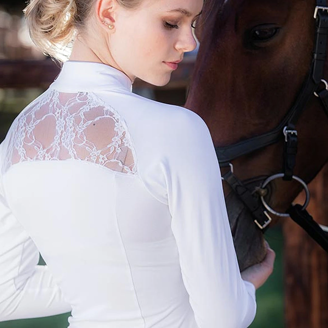 Cheapest 🧨 Horseware Sara Competition Long Sleeve Show Shirt Show Shirts ⭐ 6 Horseware Sara Competition Long Sleeve Show Shirt Show Shirts