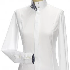 Essex Classics Ladies "Princess Flora" Fitted Style Straight Collar Long Sleeve Show Shirt Show Shirts