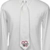 Show Shirts Essex Classics Men's "Danny & Ron's Rescue" White Pique Necktie
