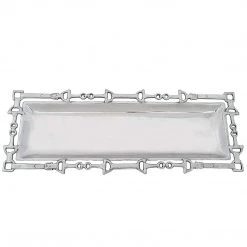 Arthur Court Equestrian Open Work Oblong Tray