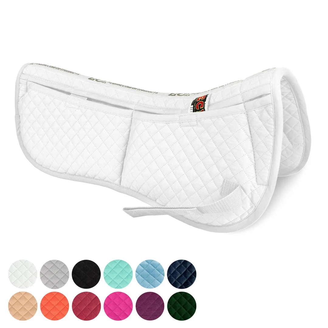 Cheapest ⭐ Equine Comfort Products ECP Quilted Correction Half Pad Saddle Pads & Fittings 🎁 3 Equine Comfort Products ECP Quilted Correction Half Pad Saddle Pads & Fittings