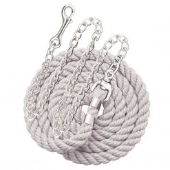 Perri's Leather Perri's Cotton Lead With Chain Halters & Leads